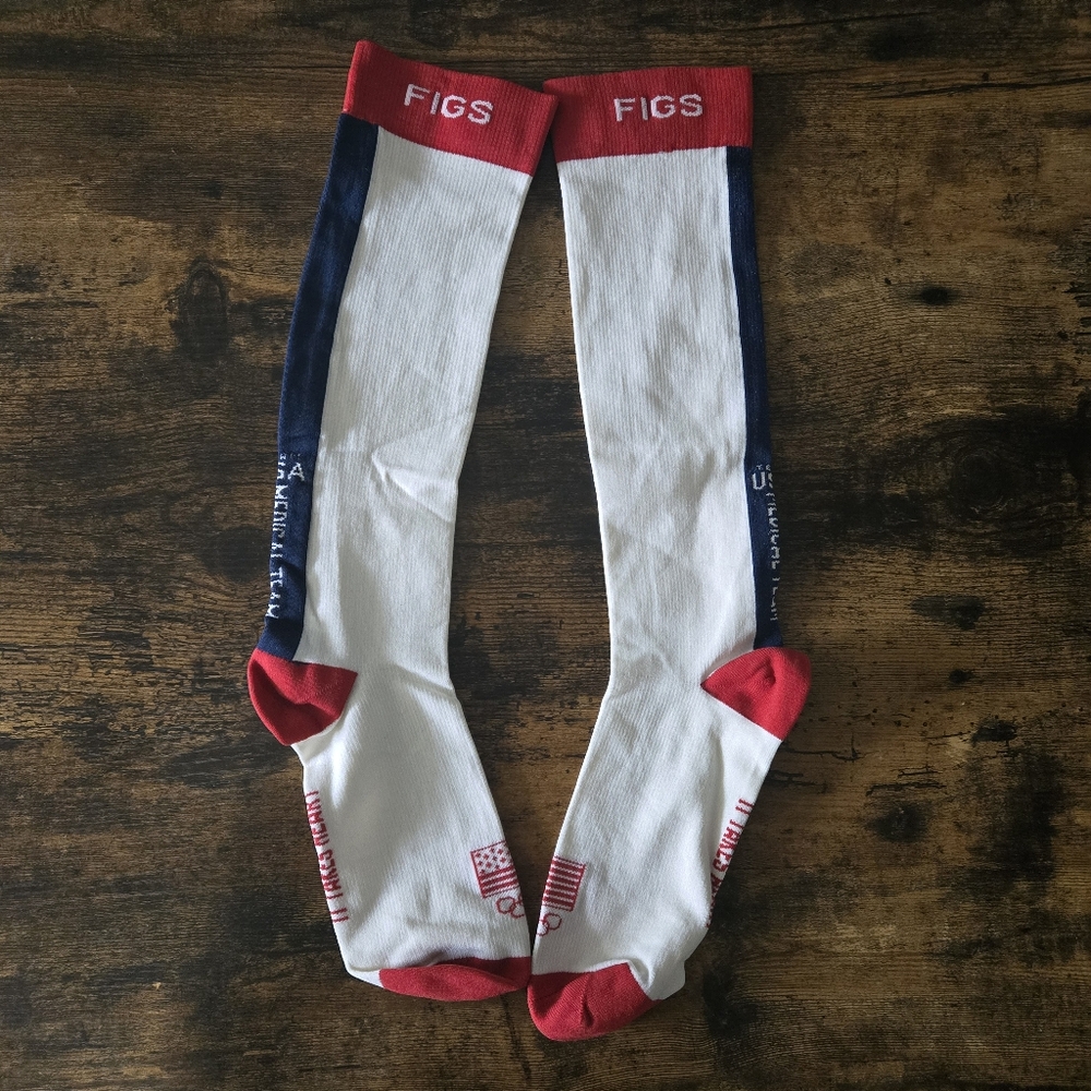 New Figs Compression Socks USA Medical Team L
